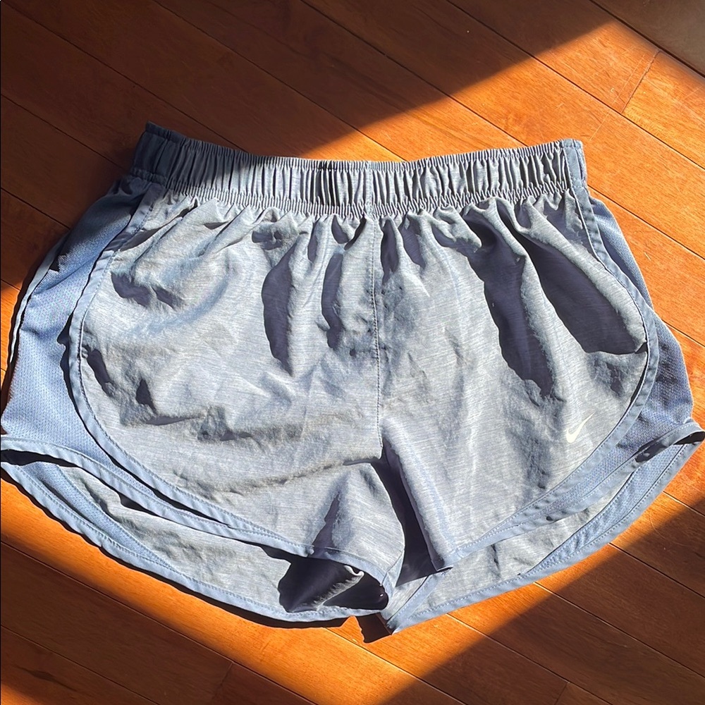Nike Blue Athletic Running Shorts Lightweight Moisture-Wicking